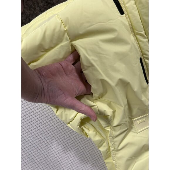 Rains Straw Yellow Loop Padded Vest, Size Medium, NWT, MSRP $250 - Picture 9 of 16